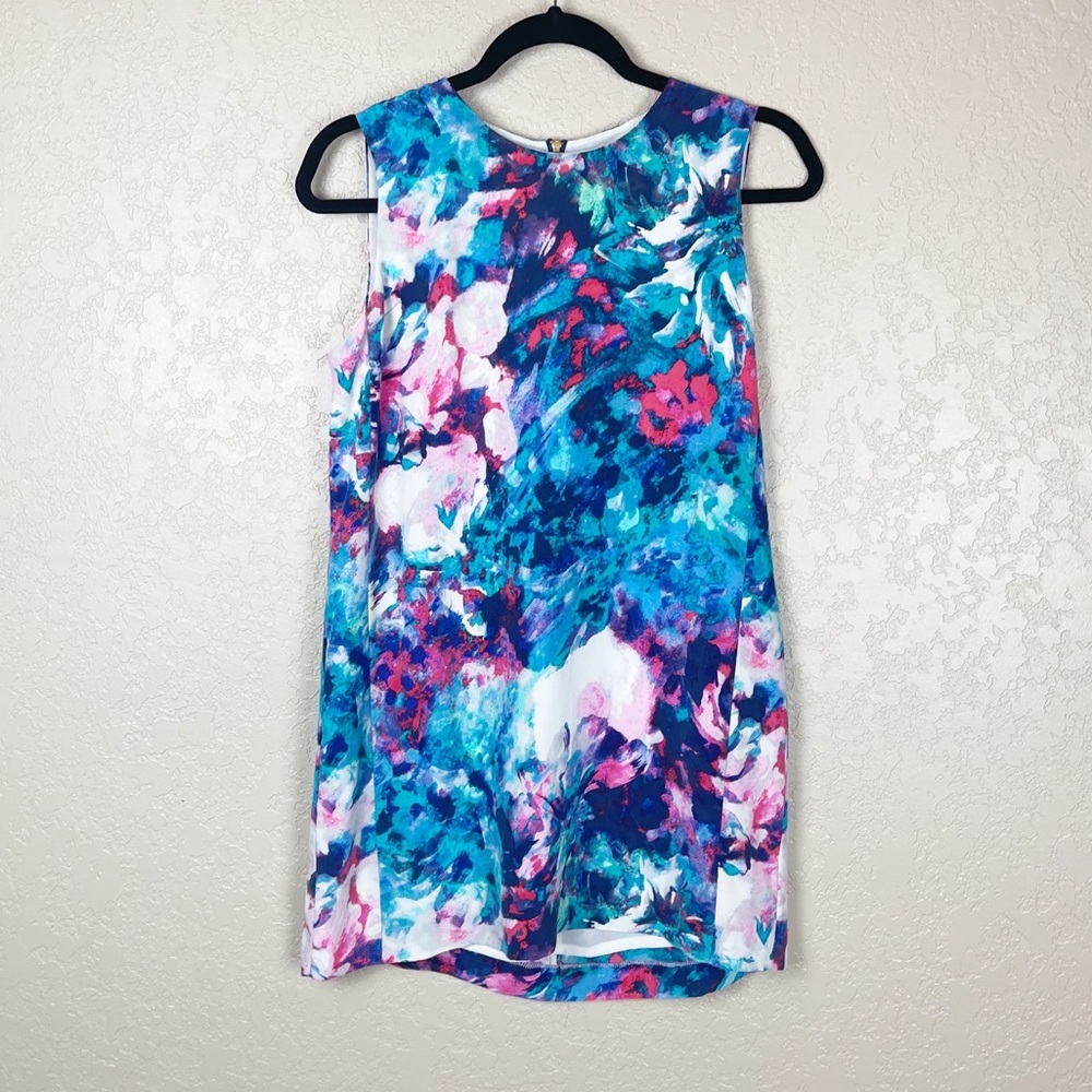 Cynthia Rowley silk floral printed mini dress